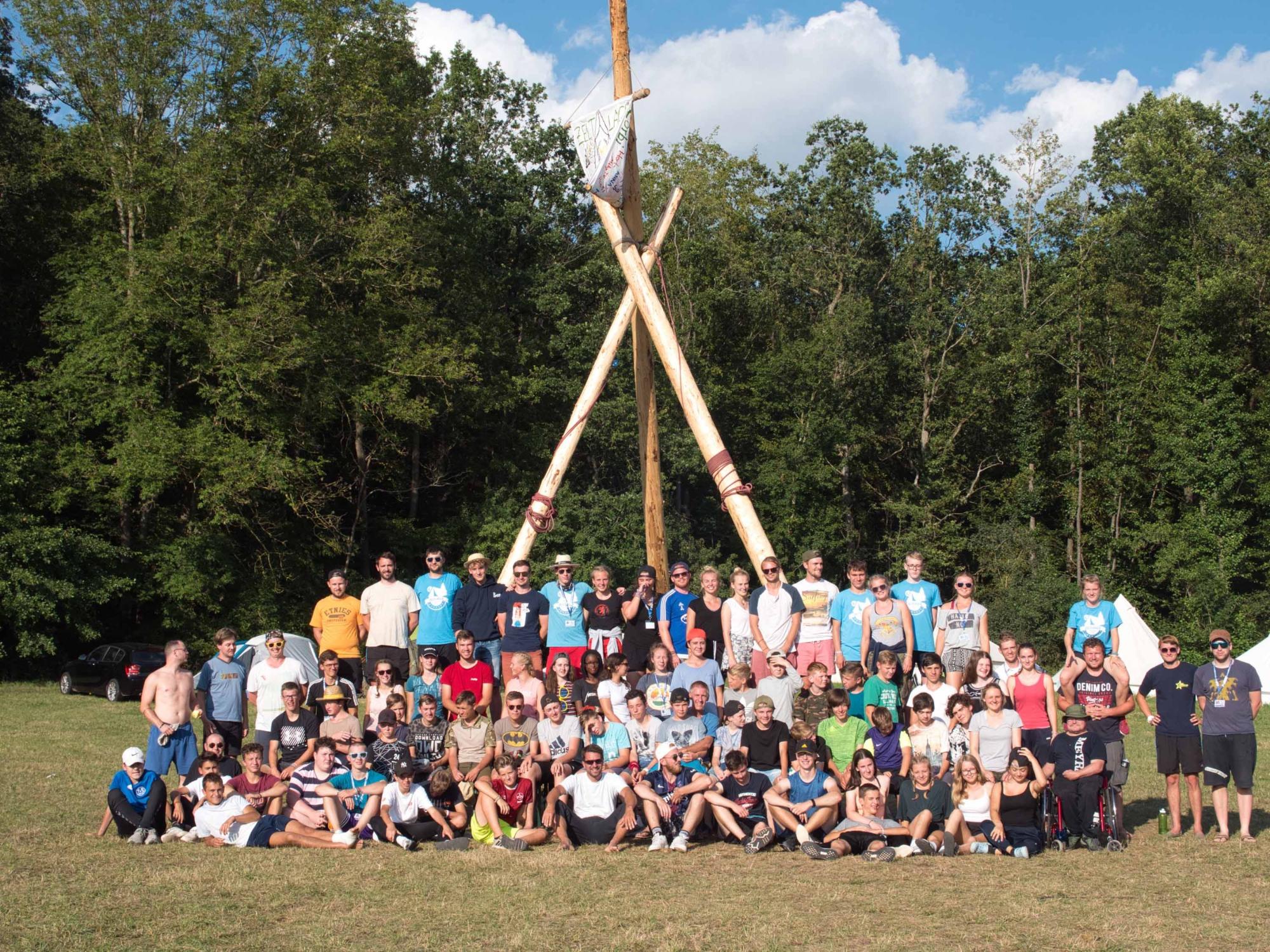 Abschlussfoto Zeltlager 2 - 2019