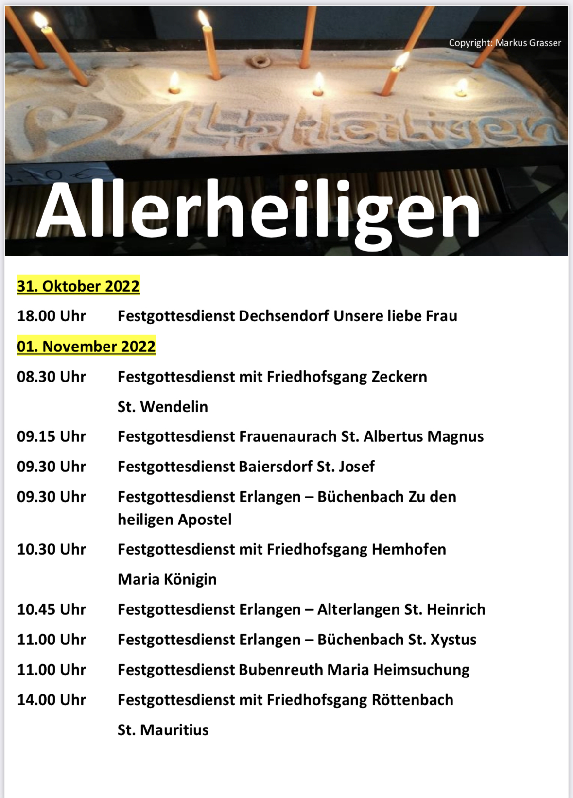 Allerheiligen 2022