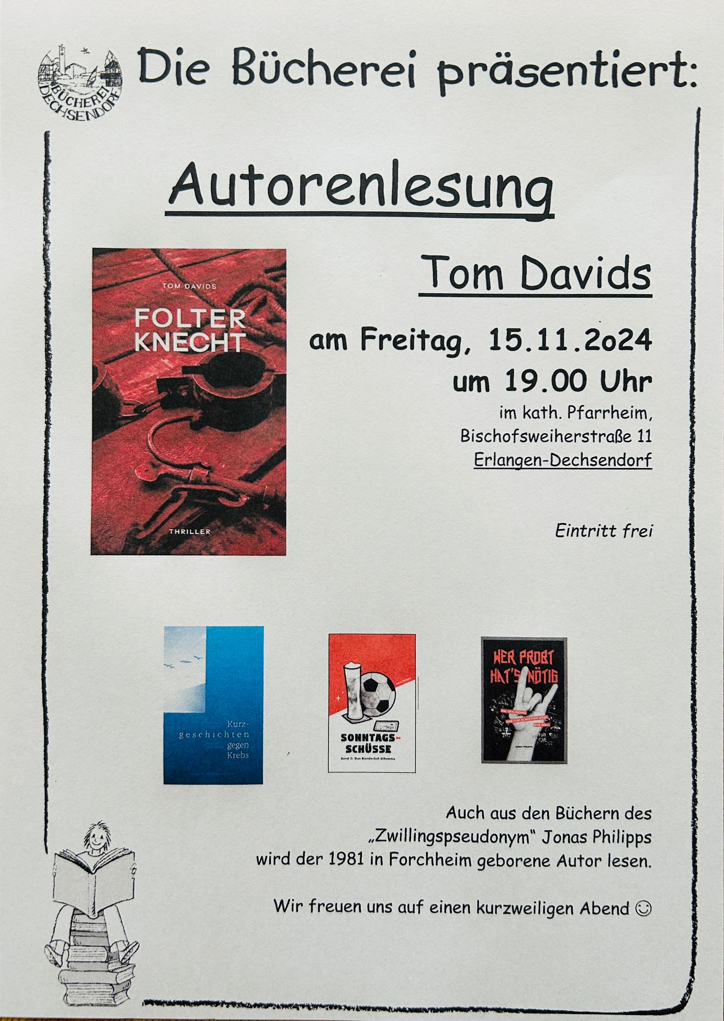 Autorenlesung mit Tom Davids