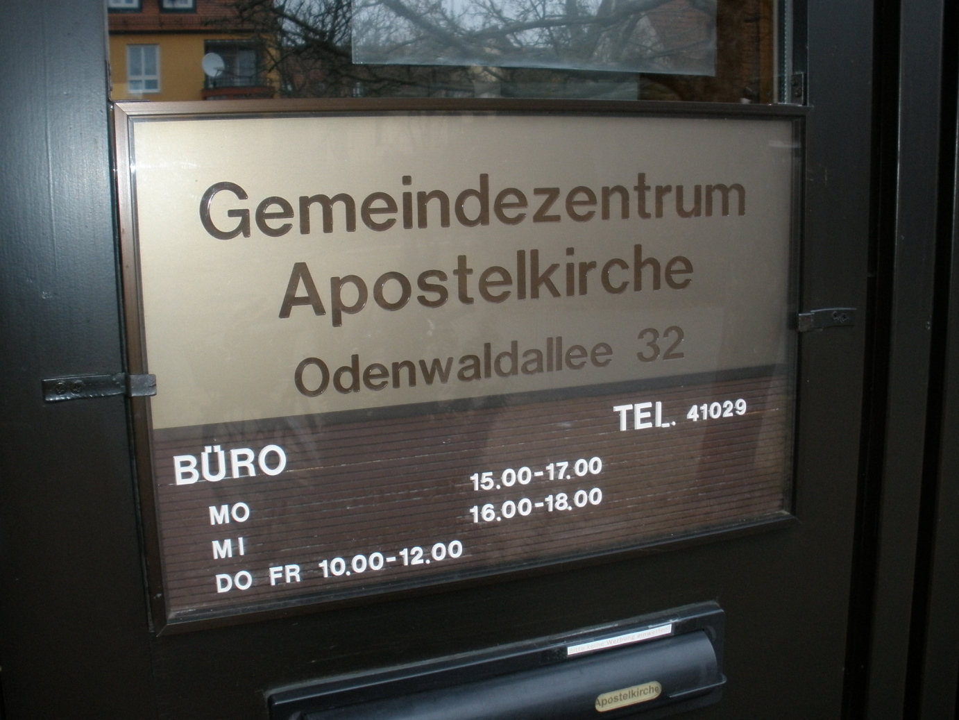 Büro Apostelkirche