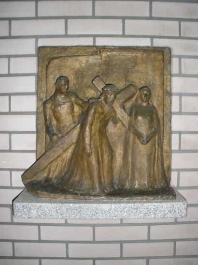 Christus begegnet seiner Mutter, Bronzeplastik von Heinrich Kirchner, 1931 Heinrich Kirchner - geht nicht