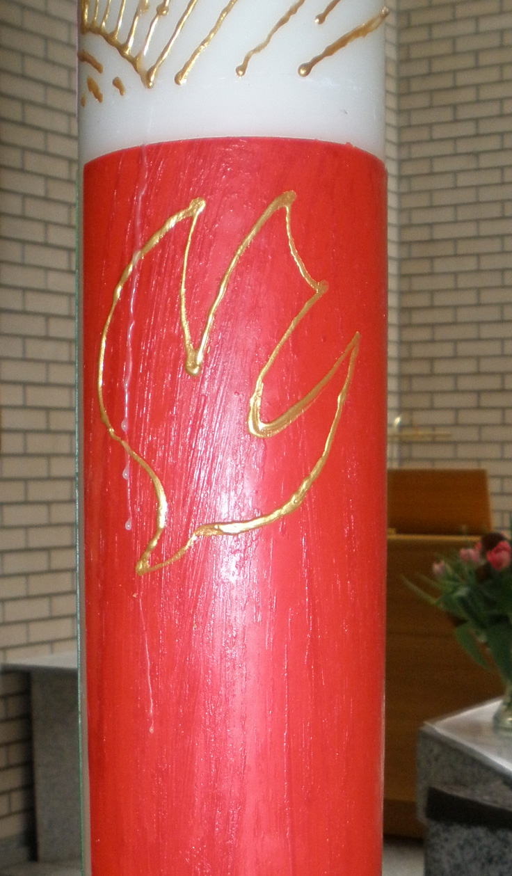 Detail der Osterkerze 2017 Osterkerze 2017