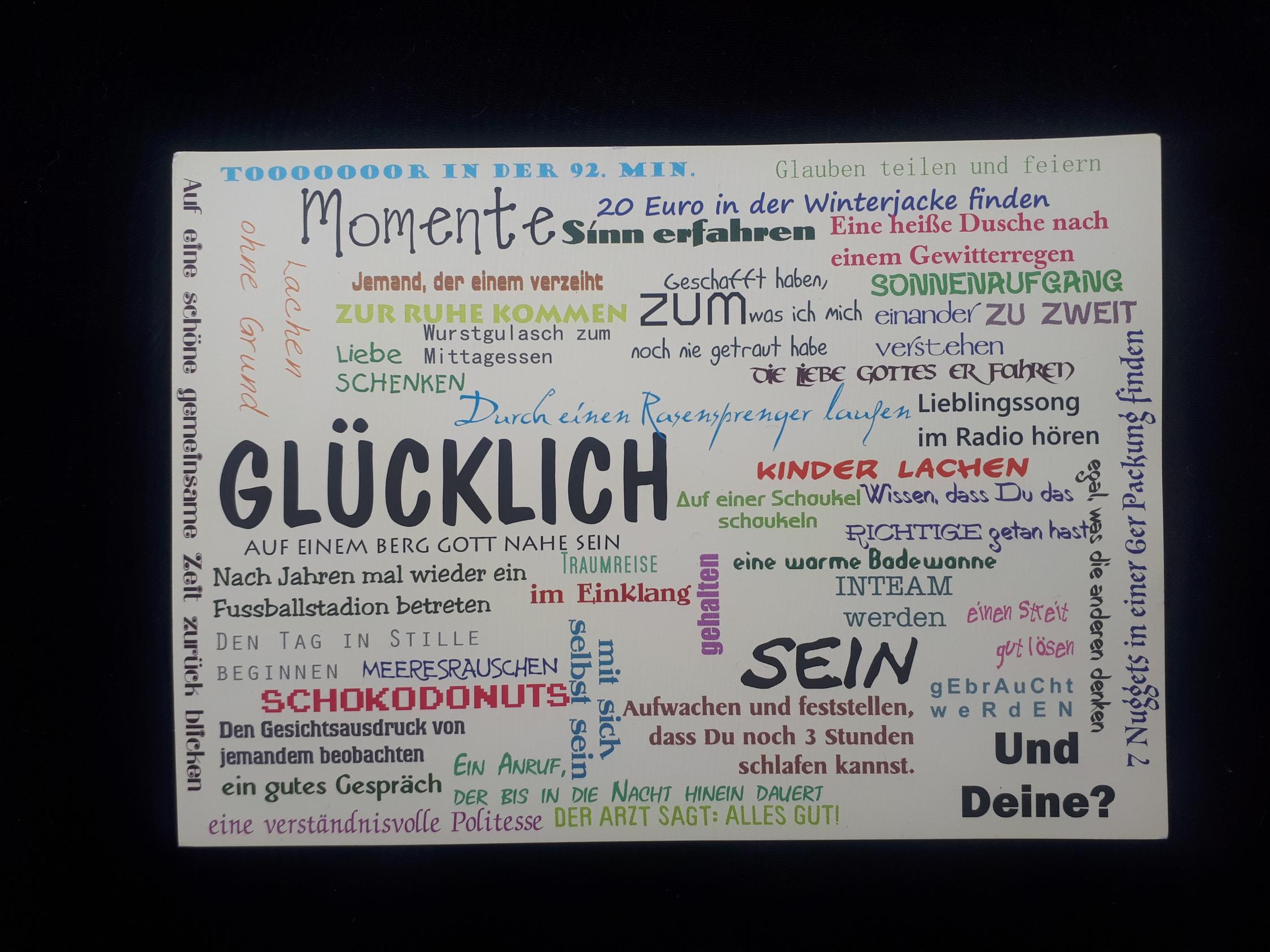 Glücklich sein - einfach so