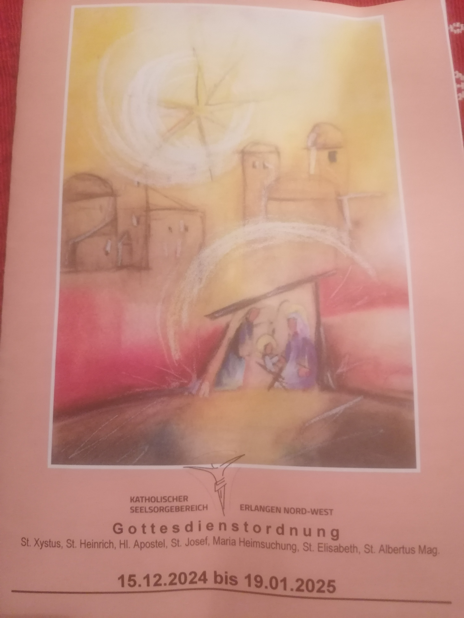 Gottesdienstordnung vom 15.12.2024 - 19.01.2025