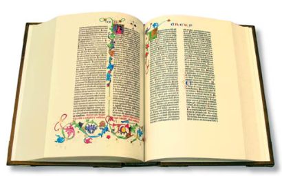 Gutenberg-Bibel AUSSTELLUNG--BIBEL--GUTENBERG