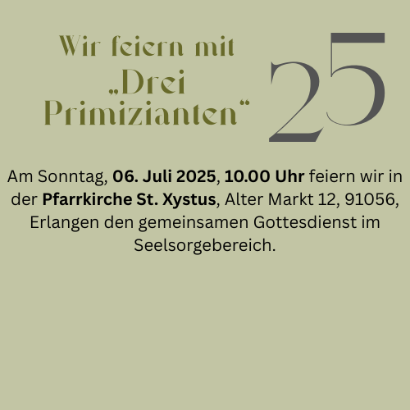 Jubiläum 'Drei Primizianten'