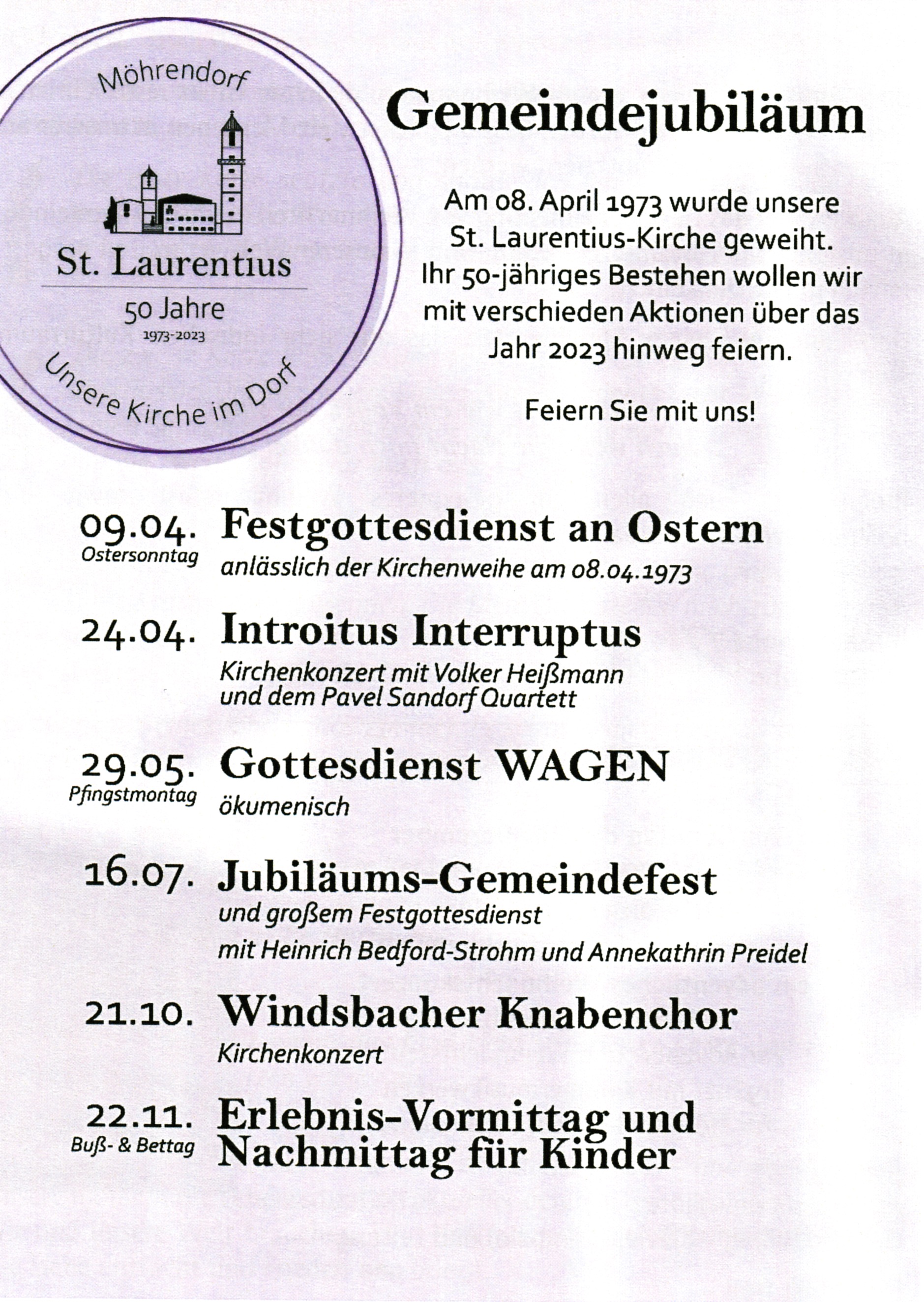 Jubiläum St. Laurentius