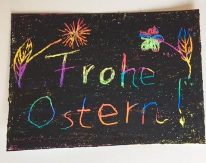 Kratzbild Ostern