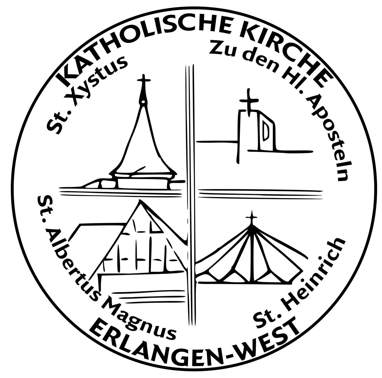 Logo Katholische Kirche Erlangen West