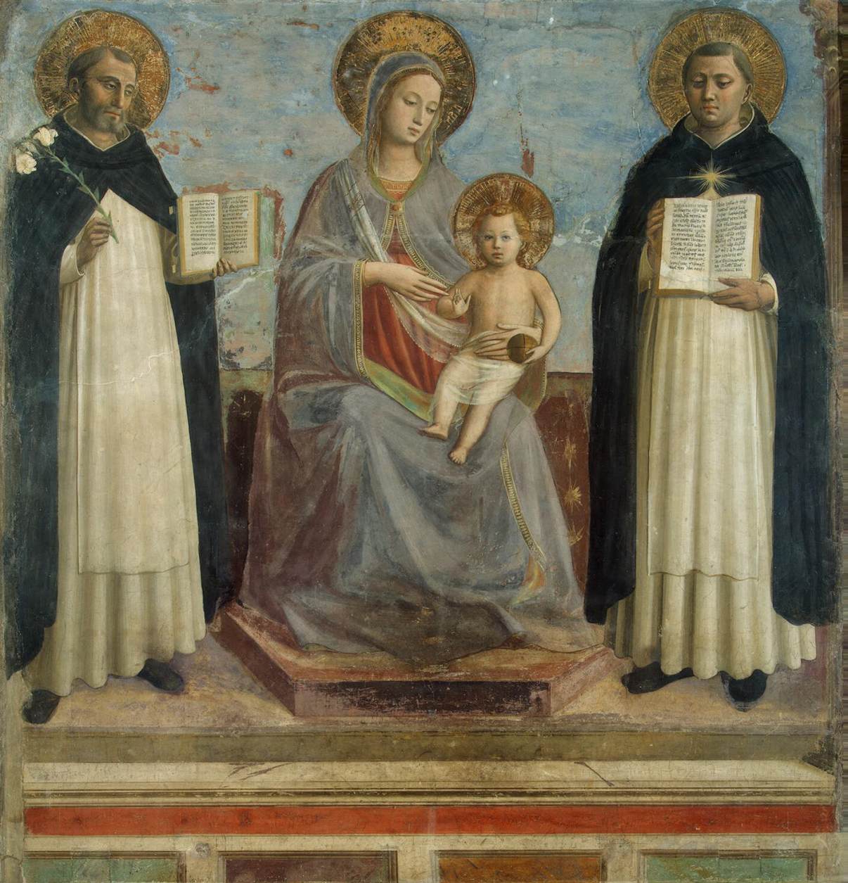 Maria mit den heiligen Dominikus und Thomas