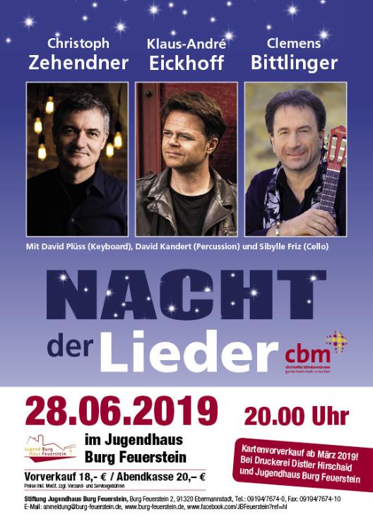 Nacht der Lieder am 28.06.2019 - Konzert mit Clemens Bittlinger