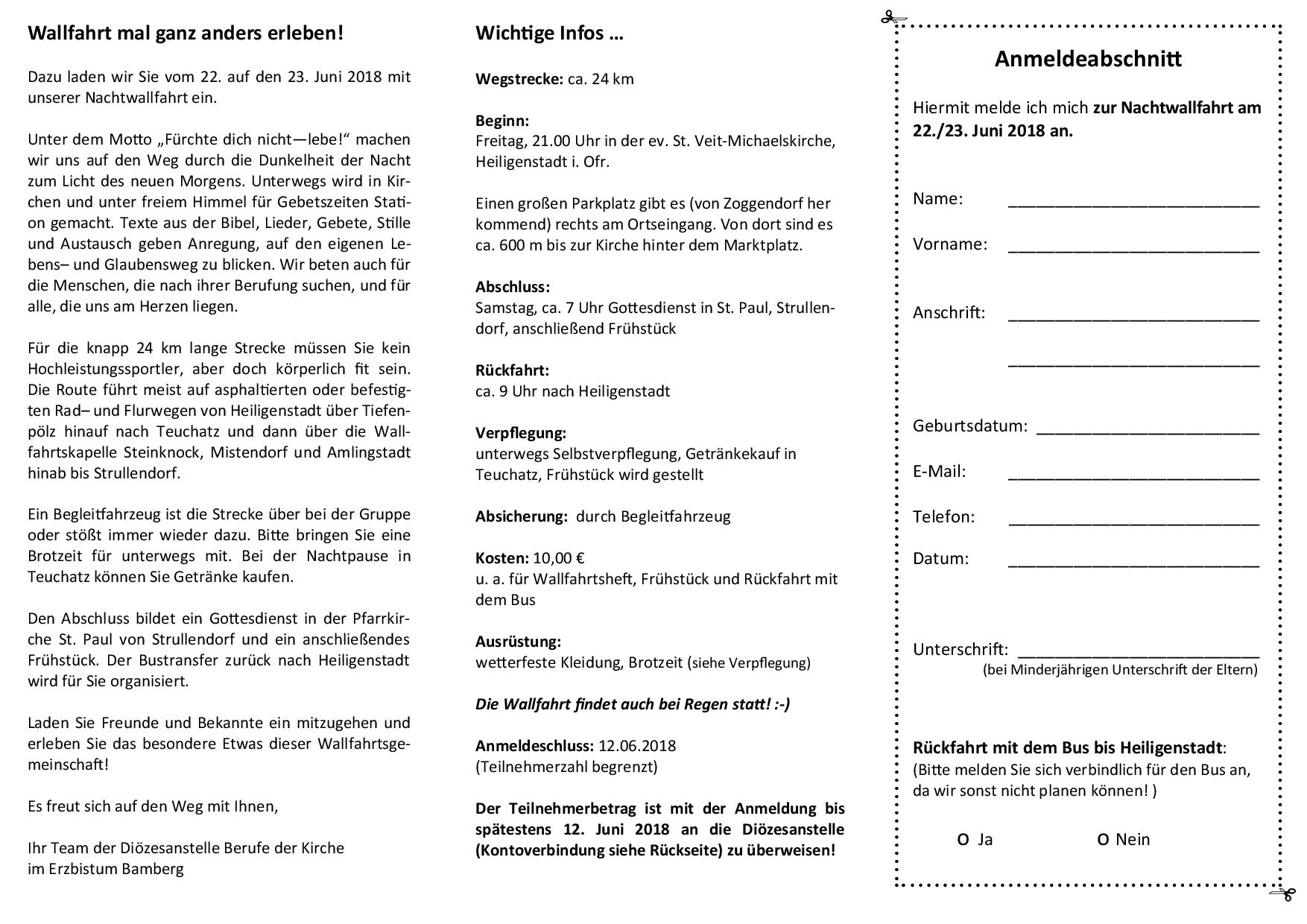 Nachtwallfahrt