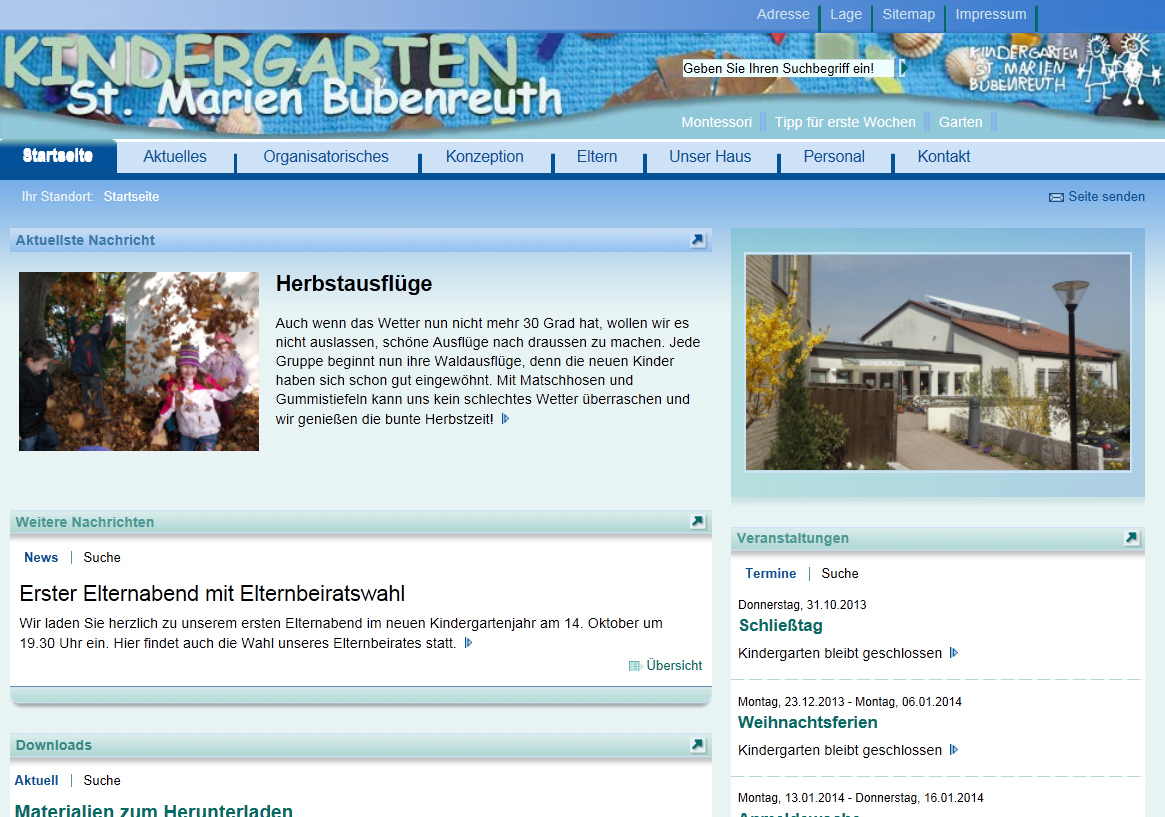 Neue KIGA-Homepage