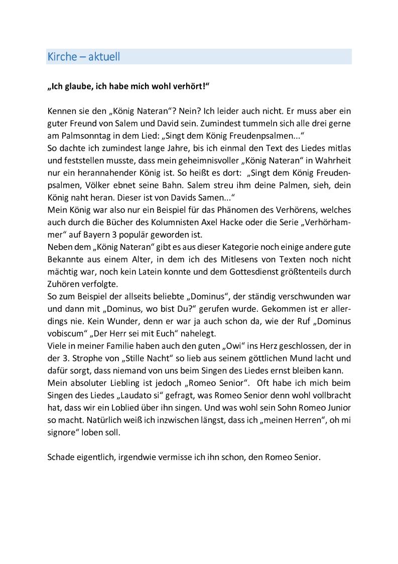Pfarrbrief 2016