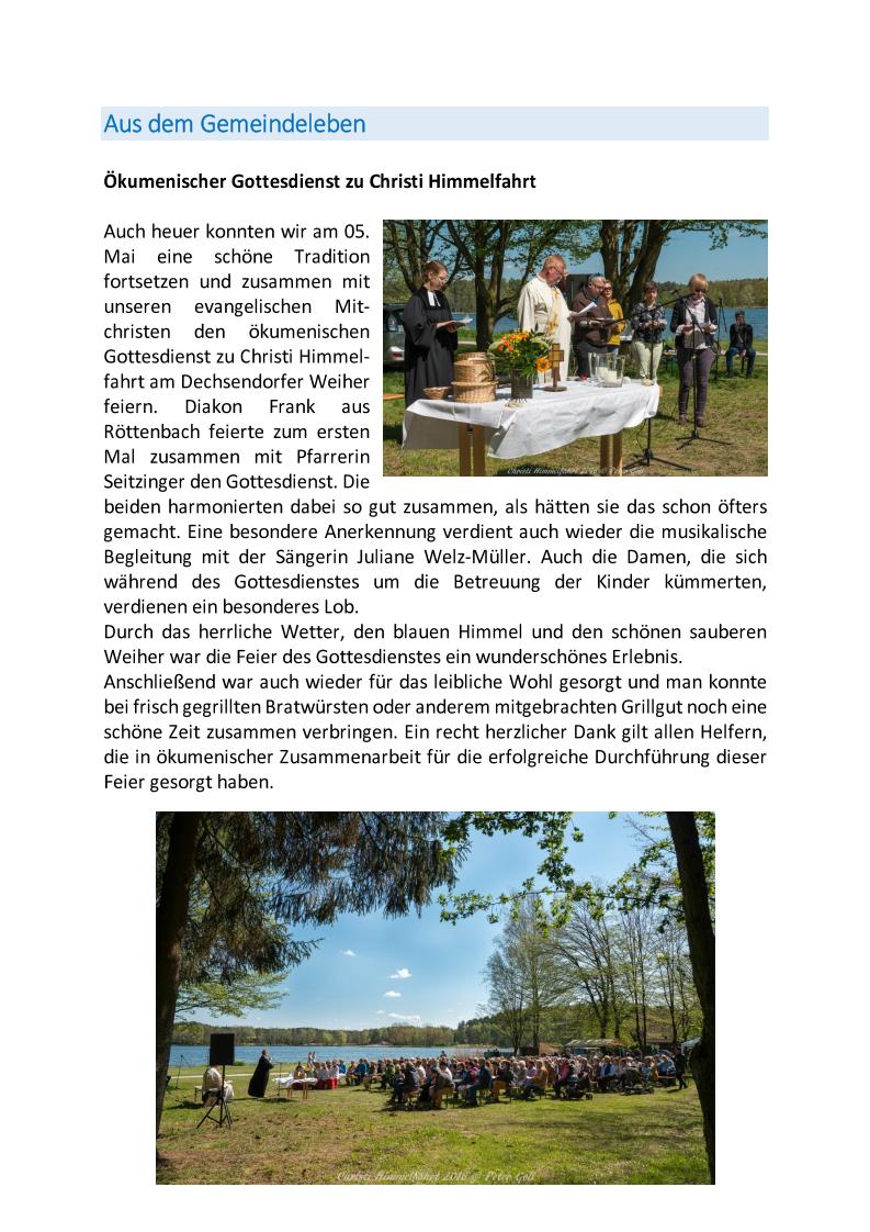 Pfarrbrief 2016