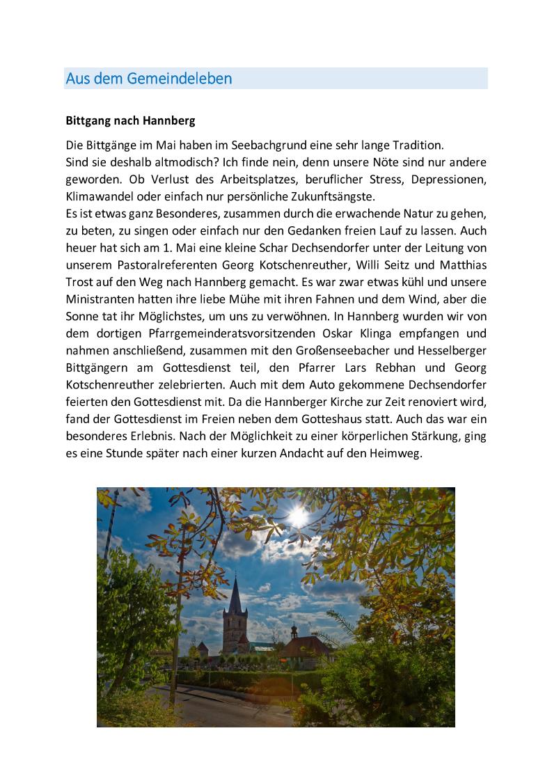 Pfarrbrief 2016