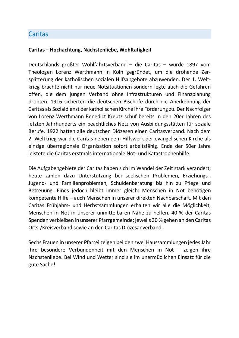 Pfarrbrief 2016