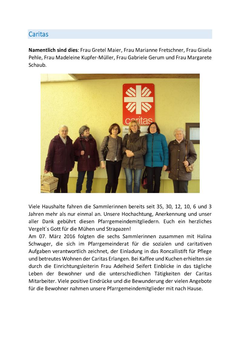 Pfarrbrief 2016