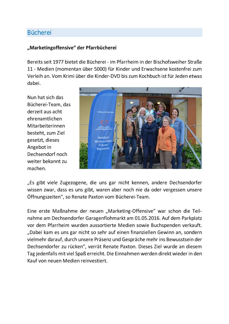 Pfarrbrief 2016