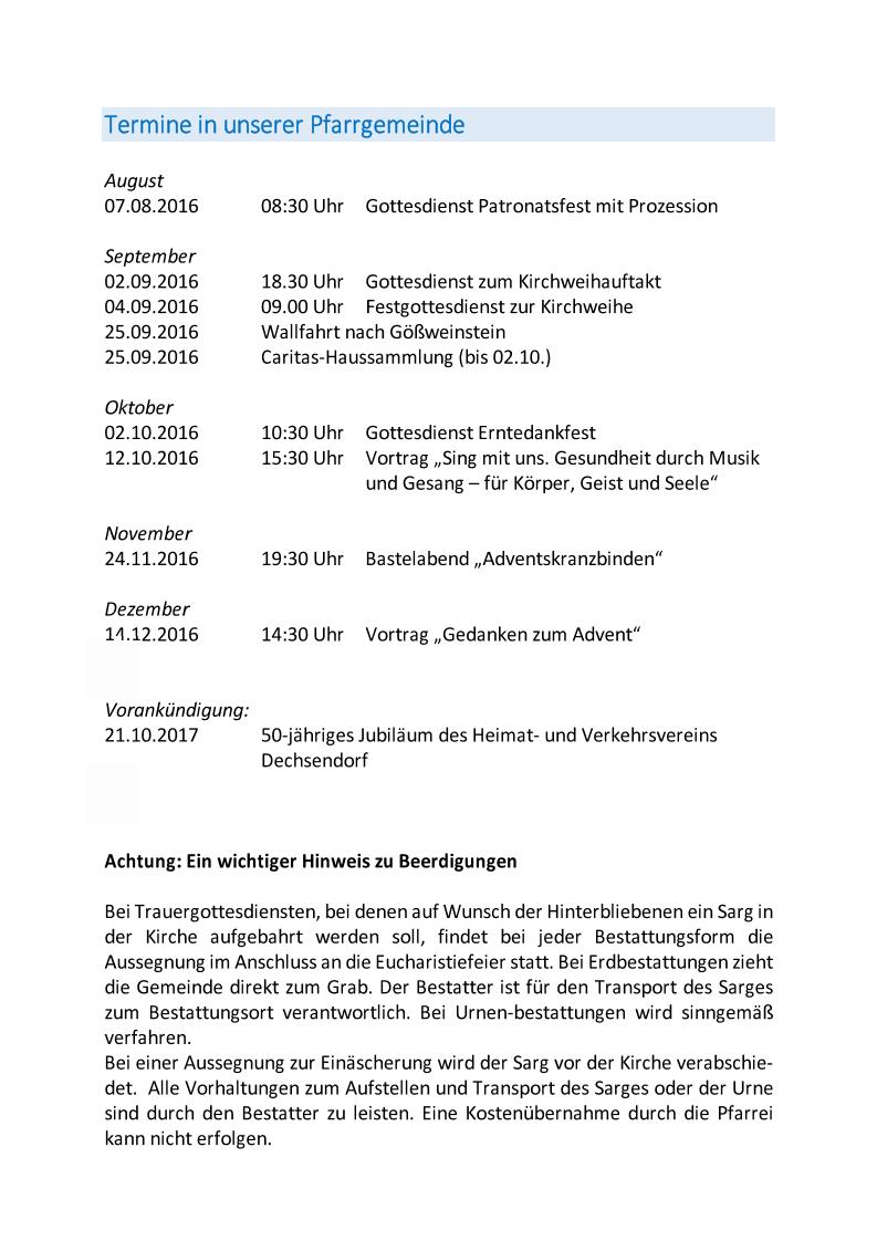 Pfarrbrief 2016