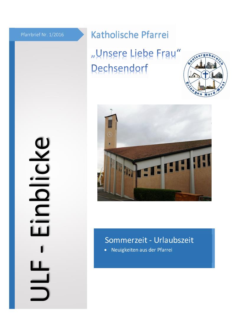 Pfarrbrief 2016