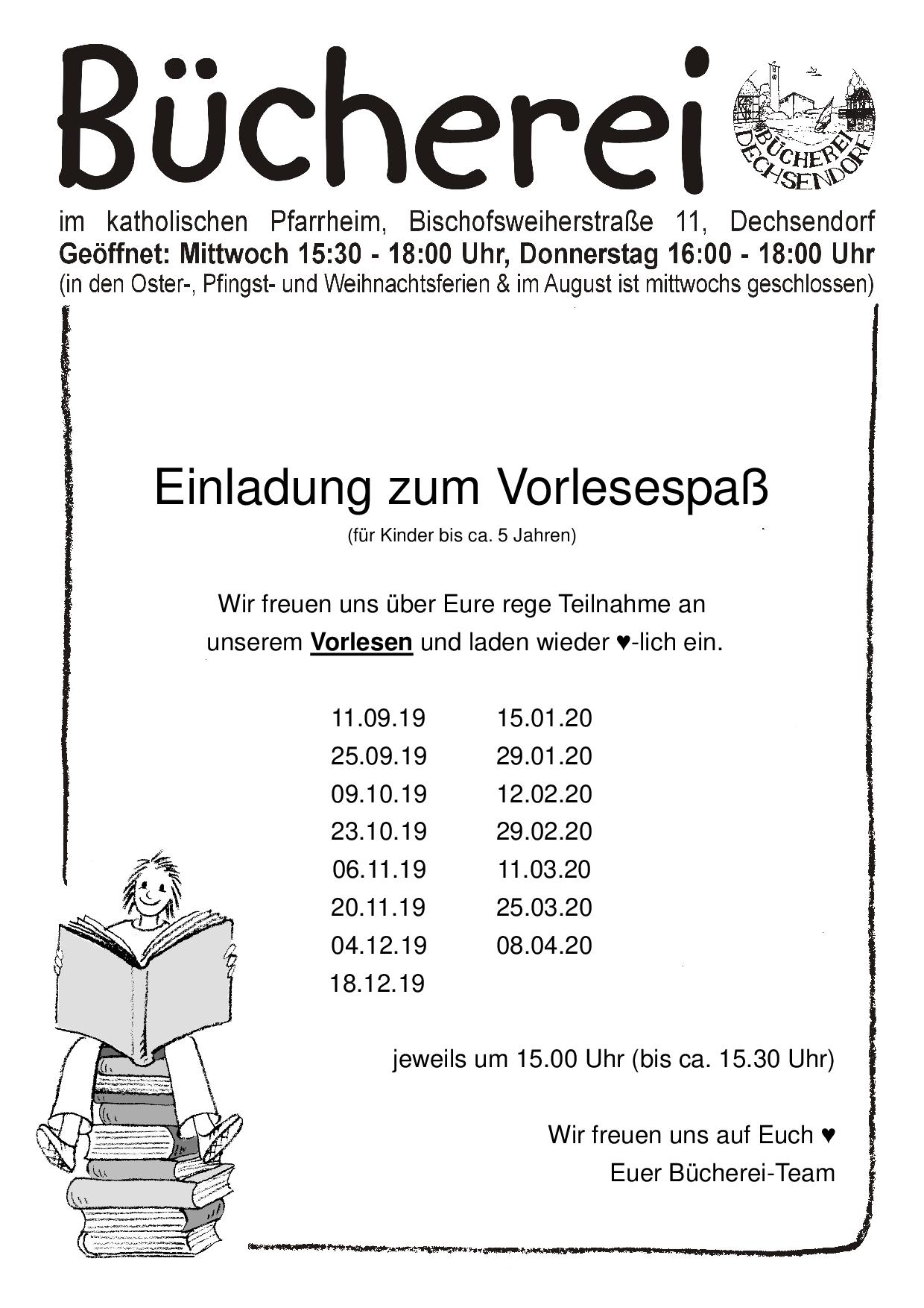 Pfarrbücherei Termine