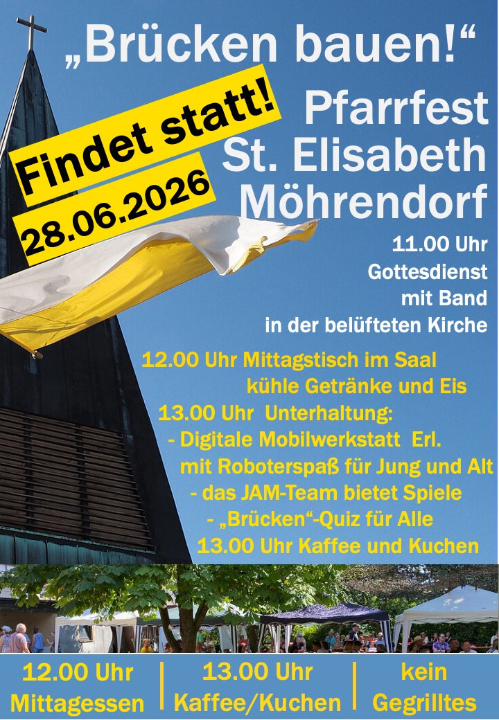 Pfarrfest 2026 geändert