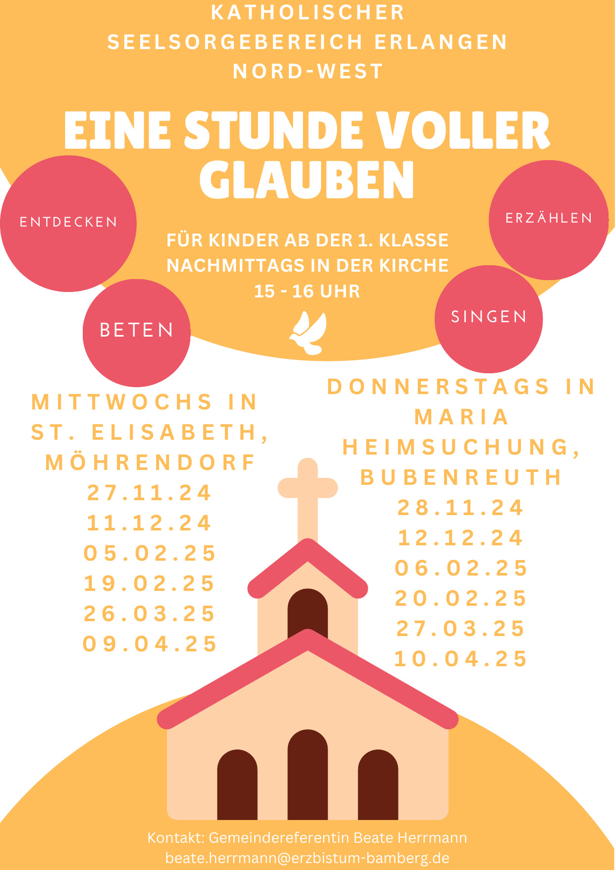 Plakat Eine Stunde voller Glauben