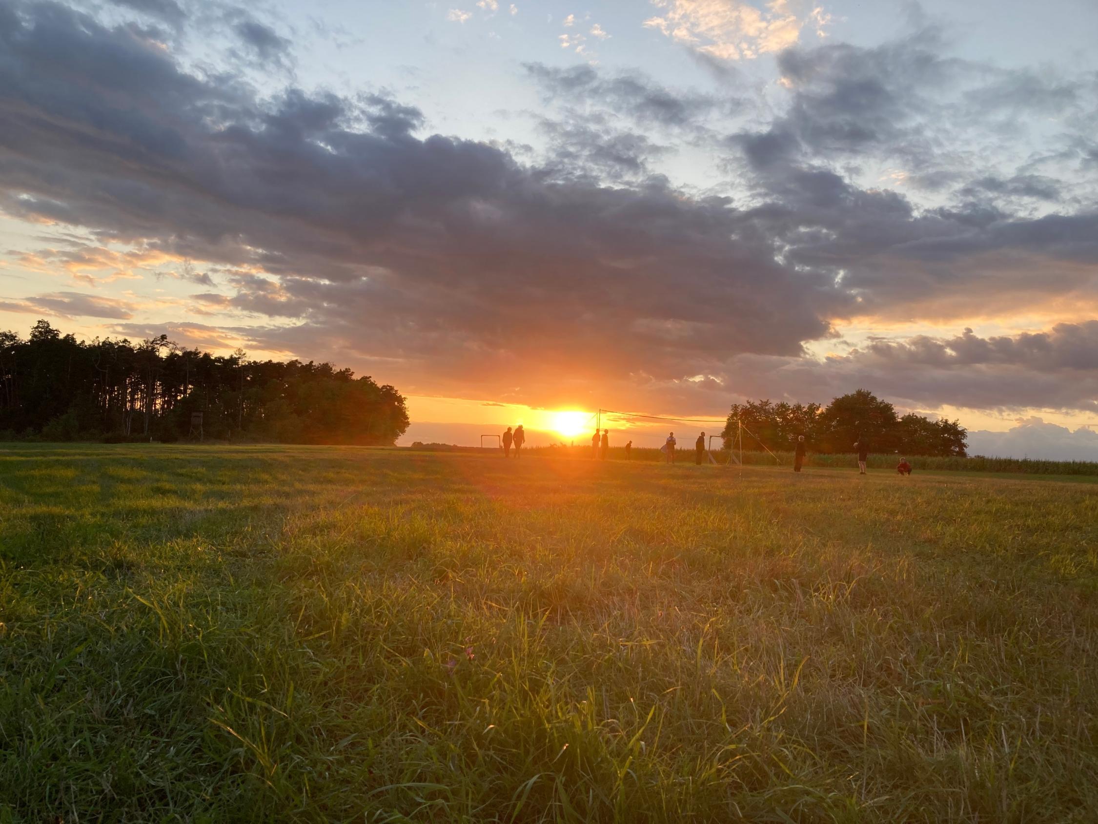 Sonnenuntergang im Zeltlager 2023 Zeltlager 2023