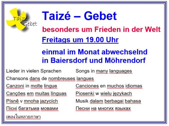 Taize 2023 allgemein
