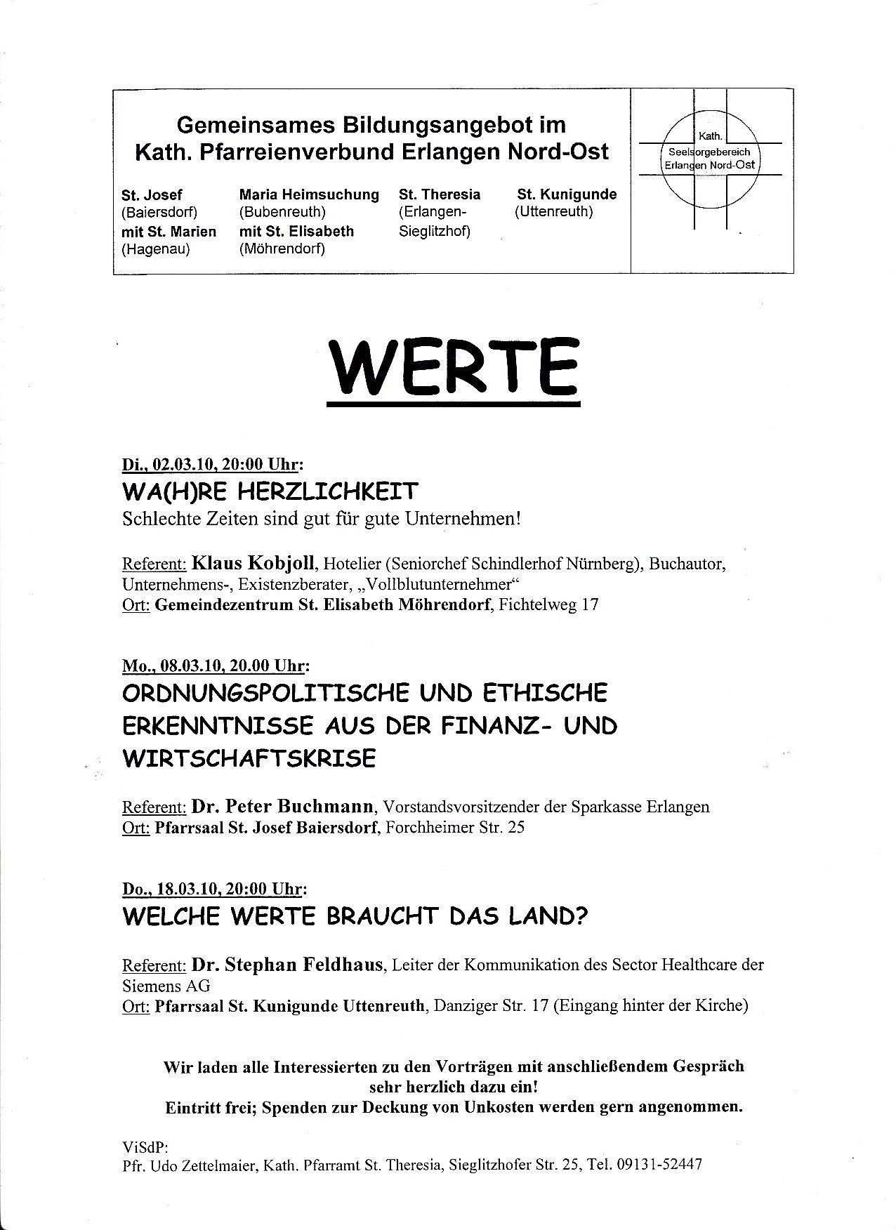 Vortragsreihe 'Geld und Wirtschaft' - Detail-Infos